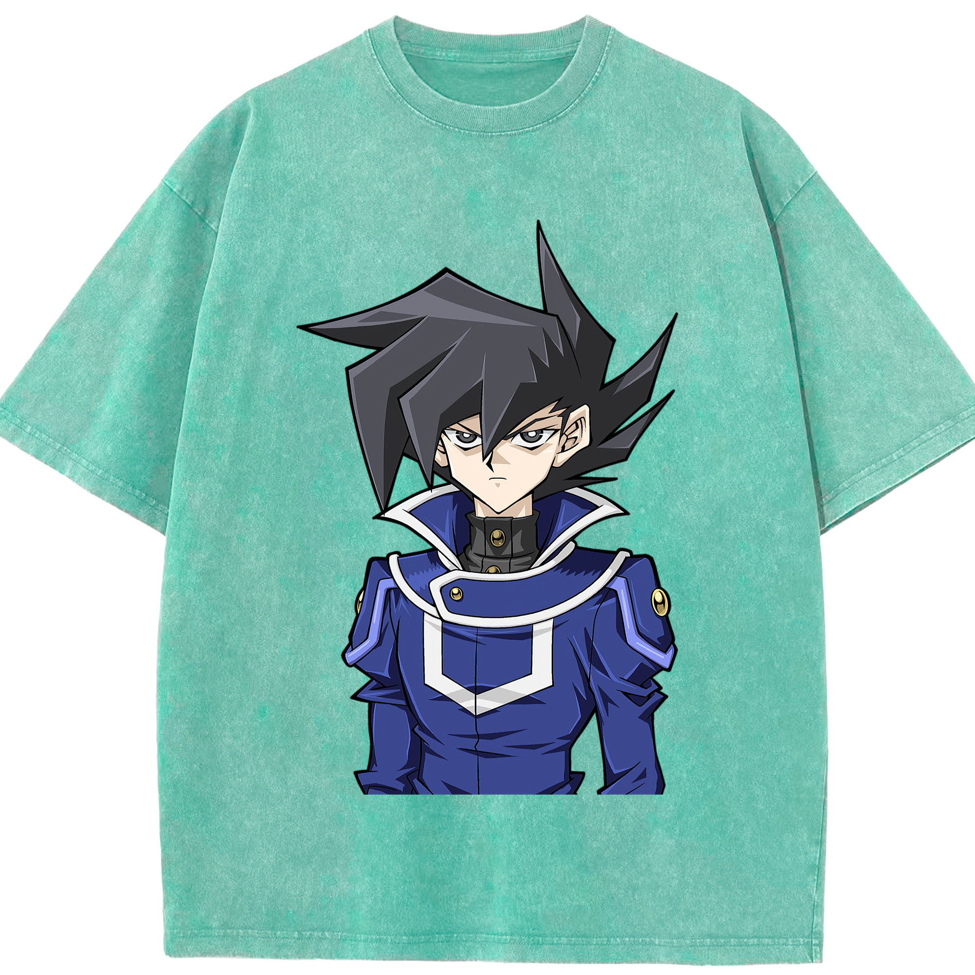 （画像用） 遊☆戯☆王 Yu-Gi-Oh! 綿100% ヴィンテージ風 半袖Tシャツ（フロントプリント）